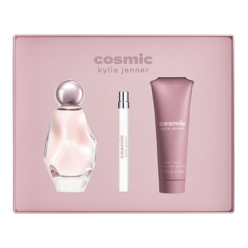 Kylie Jenner Cosmic 3 Pcs Set For Women: 3.3 Eau De Parfum Spray + 0.33 Eau De Parfum Spray + 2.5 Body Lotion