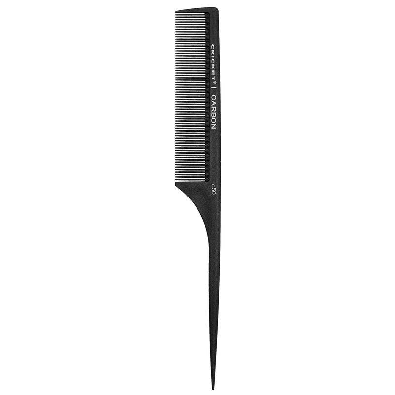 Cricket Carbon Comb Fine Toothed Rattail C50 Unisex Gift Set
