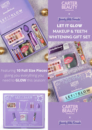 Carter Beauty Let It Glow Make Up And Teeth Whitening Women's Gift Set
