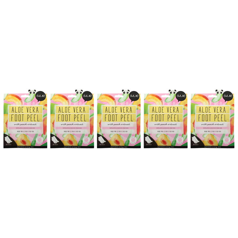 Oh K! Jelly Foot Peel Aloe Vera Pack Of 5