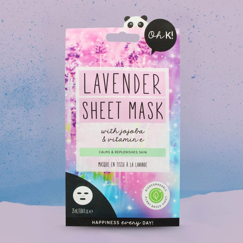 Oh K! Sheet Mask Lavender Unisex Gift Set