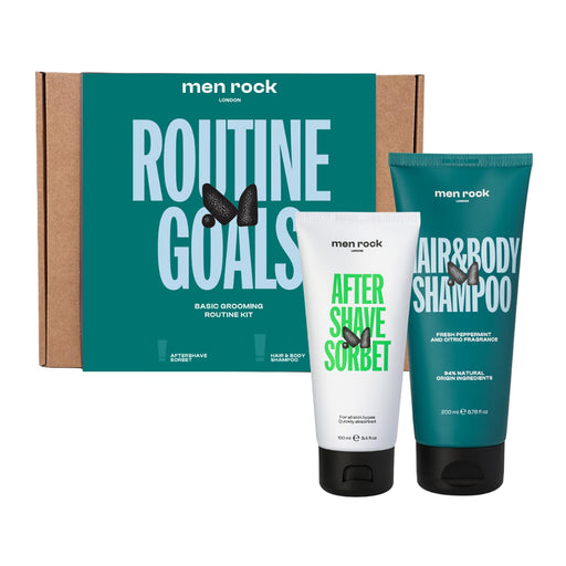 Men Rock Routine Goals Basic Grooming Kit Men's Gift Set
