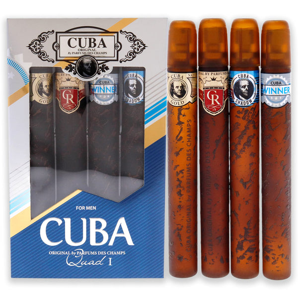 Cuba Quad I Men's Eau De Toilette Gift Set