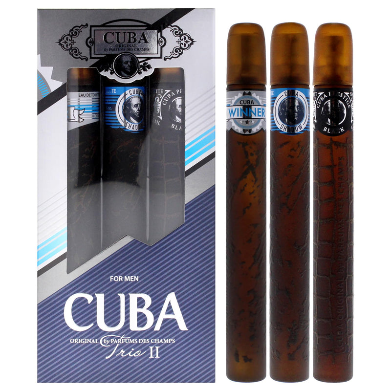 Cuba Trio 2 Men's Eau De Toilette Gift Set
