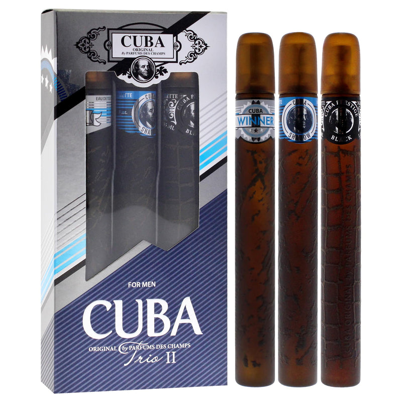 Cuba Trio 2 Men's Eau De Toilette Gift Set