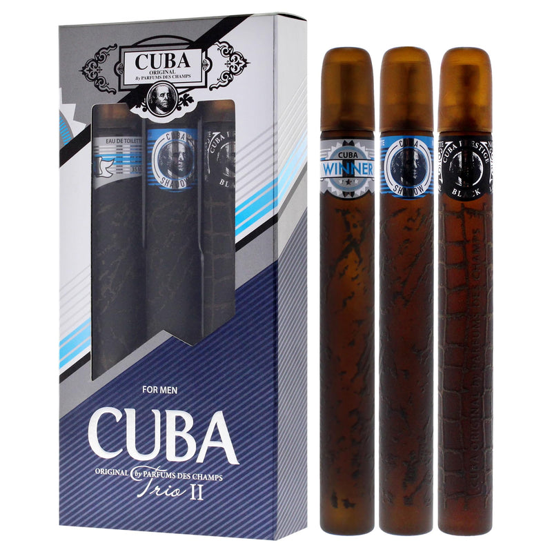 Cuba Trio 2 Men's Eau De Toilette Gift Set
