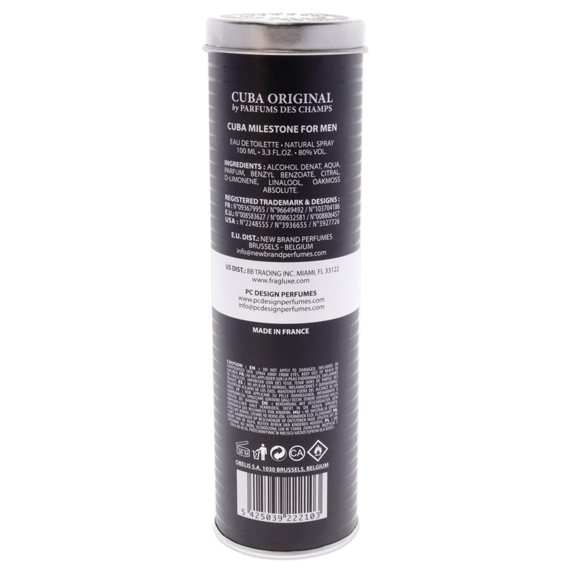 Cuba Milestone Men's Eau De Toilette