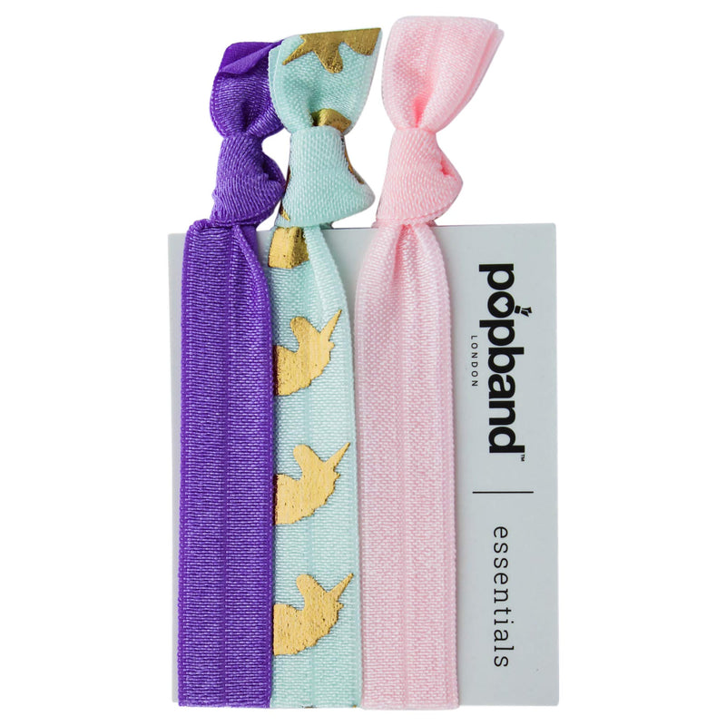 Popband Essential Hair Bands Mauve Unicorn Women's Gift Set