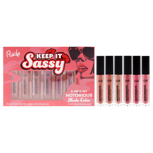 Rude Cosmetics Keep It Sassy Notorious Nude Women's Gift Set