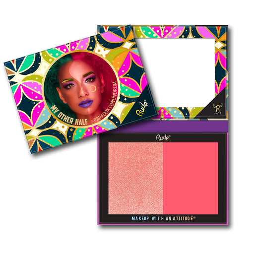 Rude Cosmetics My Other Half Duo Shade Face Palette Paradox Conundrum