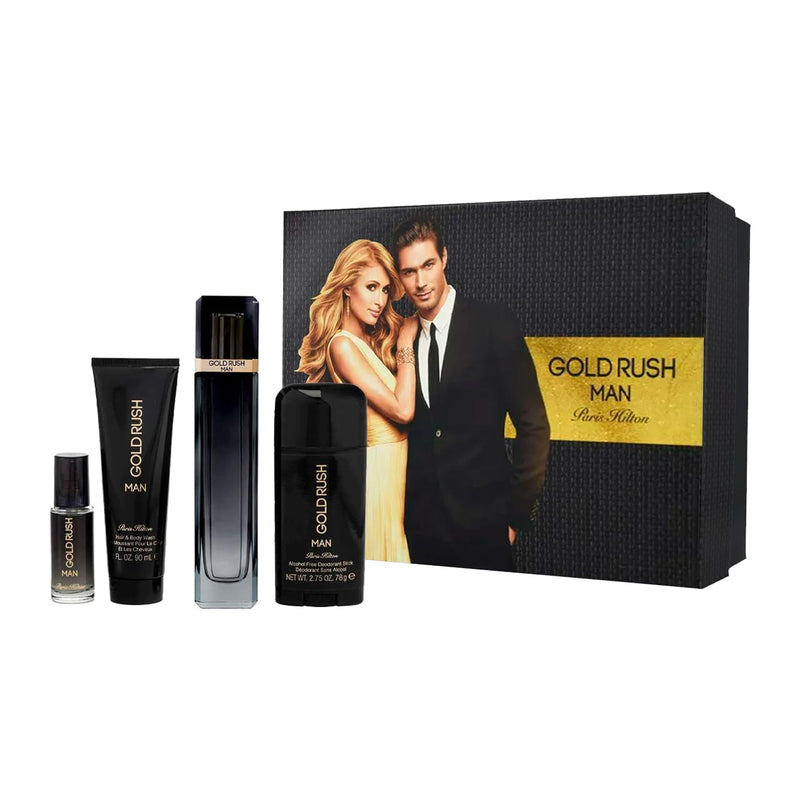 Paris Hilton Gold Rush Man Men's Eau De Toilette Gift Set