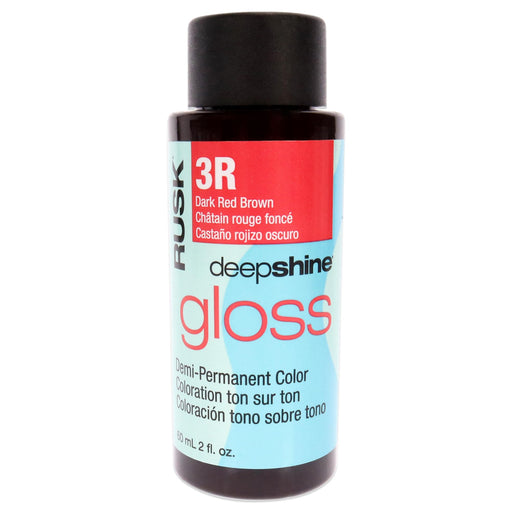 Rusk Deepshine Gloss Demi-Permanent Color 3r Dark Red Brown