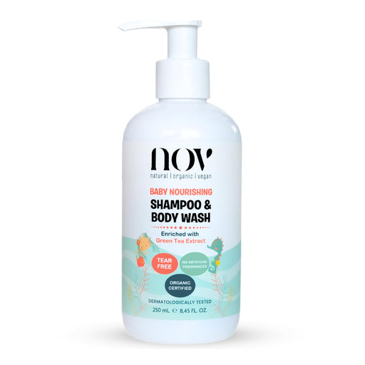 Nov Natural Organic Vegan Baby Nourishing Shampoo And Body Wash