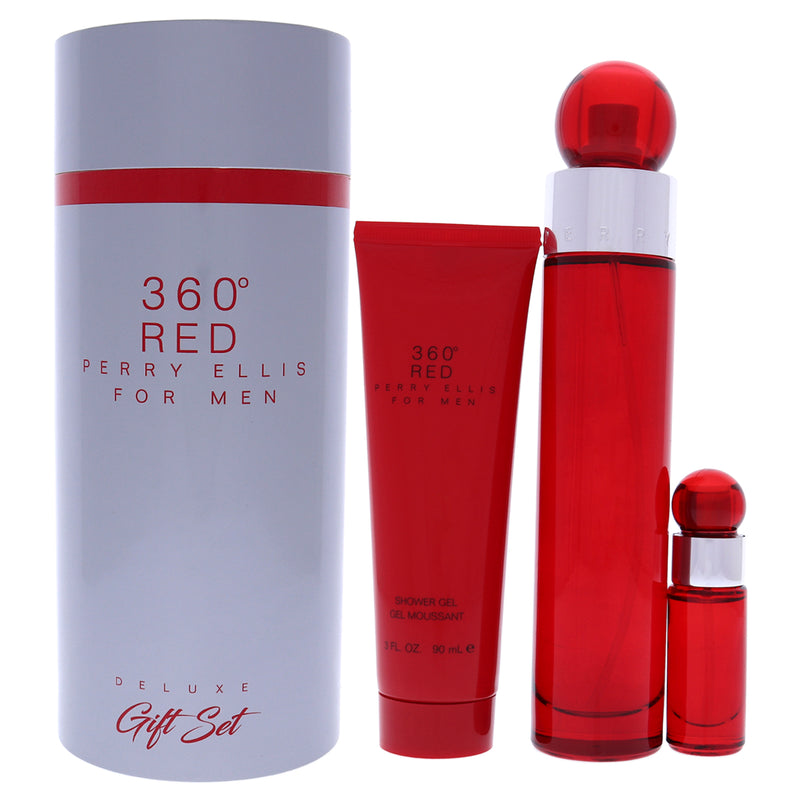Perry Ellis 360 Red Men's Eau De Toilette Gift Set