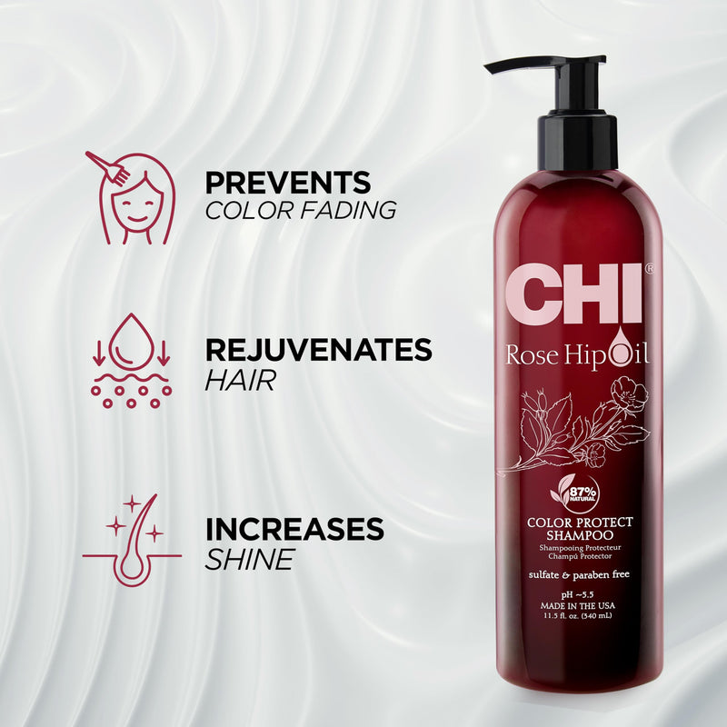 Chi Rose Hip Oil Color Nurture Protecting Shampoo