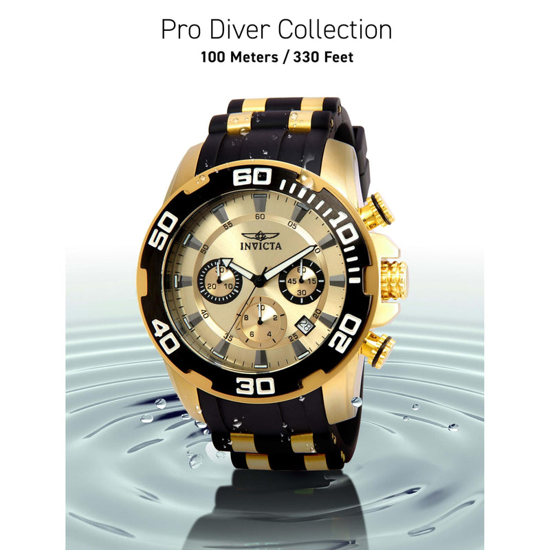 Invicta Pro Diver Men's Quartz 50mm Watch – Polyurethane/Stainless Steel