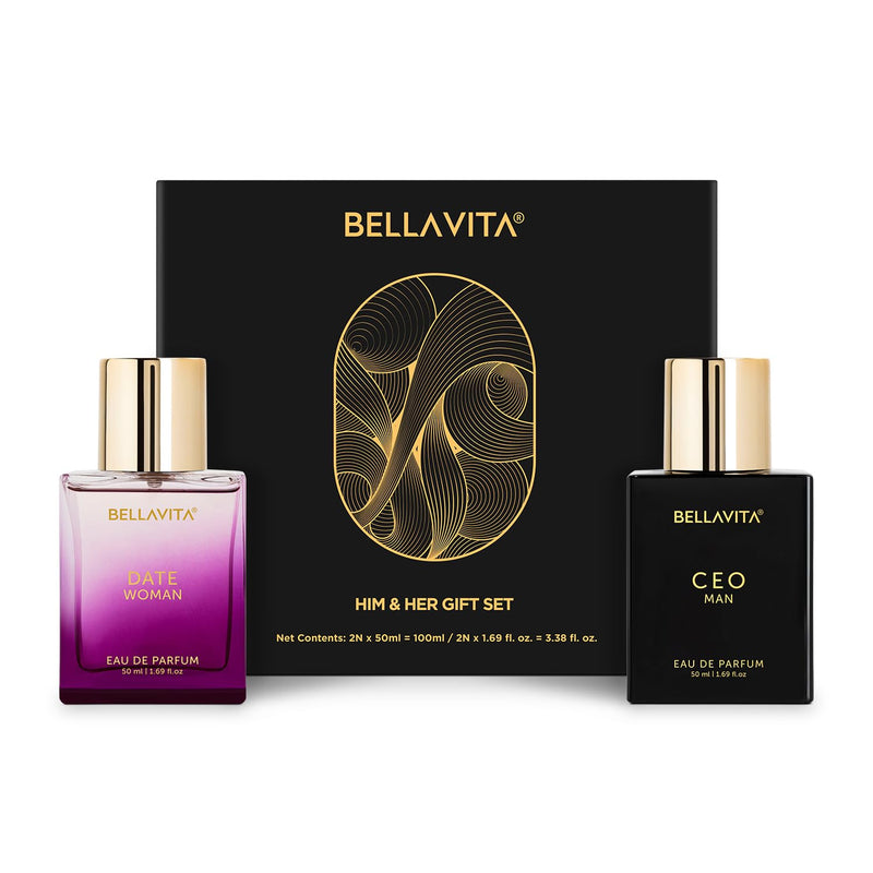 Bellavita Luxury Him & Her Unisex Eau De Parfum Gift Set