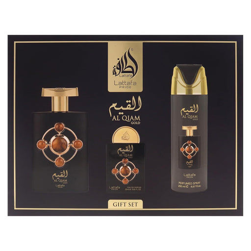 Lattafa Pride Al Qiam Gold Unisex Eau De Parfum Gift Set