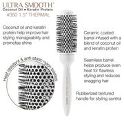 Cricket Ultra Smooth Coconut Thermal Brush 350
