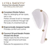 Cricket Ultra Smooth Coconut Detangling Brush Unisex Gift Set