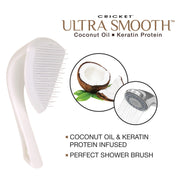 Cricket Ultra Smooth Coconut Detangling Brush Unisex Gift Set