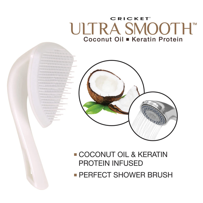 Cricket Ultra Smooth Coconut Detangling Brush Unisex Gift Set