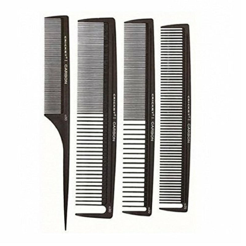 Cricket Carbon Comb Stylish 4-Pack Unisex Gift Set