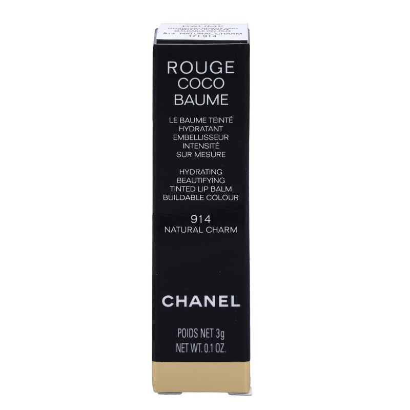 Chanel Rouge Coco Baume Hydrating Beautifying Tinted Lip Balm 914 Natural Charm 3g