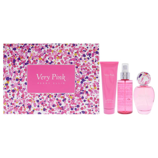 Perry Ellis 360 Very Pink 3 Bm Bl Women's Eau De Parfum Gift Set