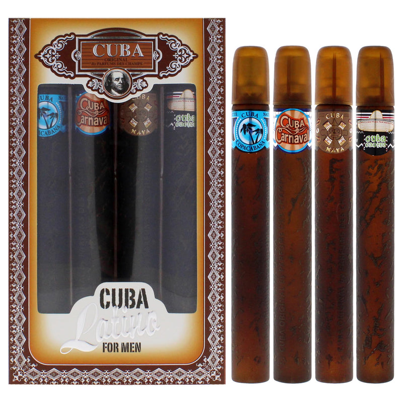 Cuba Latino Collection Men's Eau De Toilette Gift Set