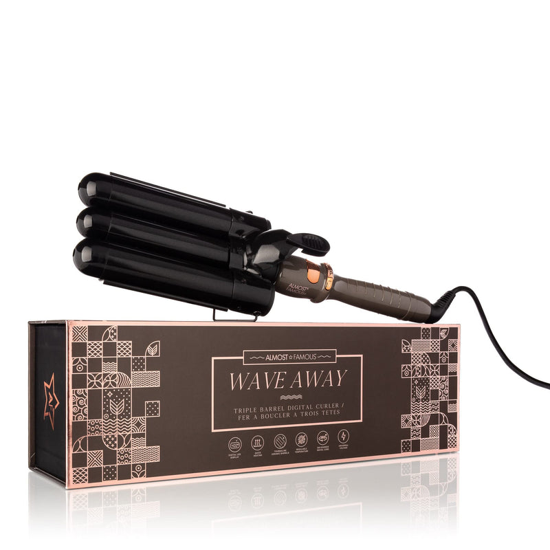 Almost Famous Triple Barrel Clip Curling System