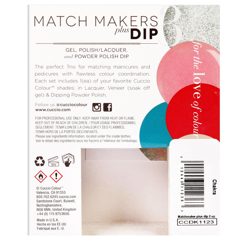 Cuccio Colour Match Makers Plus Dip Chakra Women's Gift Set