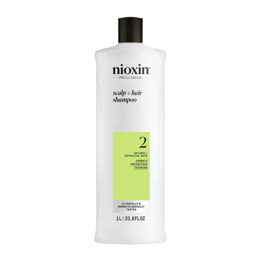 Nioxin System 2 Cleanser Shampoo Fine Hair 1 Liter
