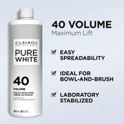Clairol Pure White 40 Volume Creme Developer