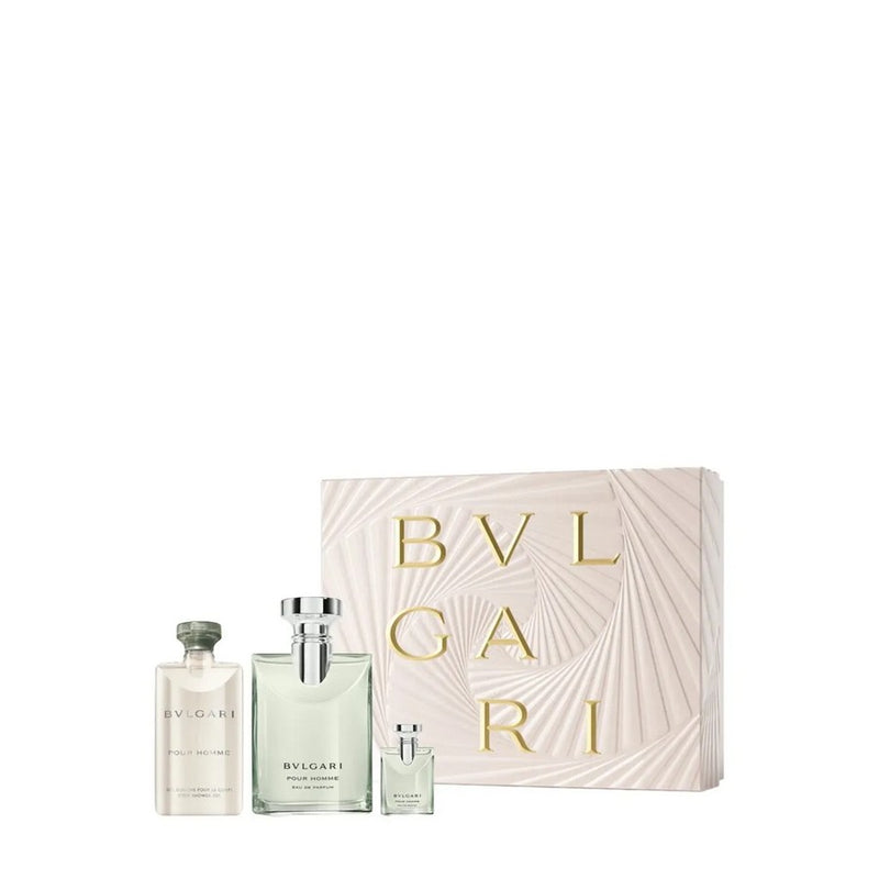 Bvlgari by Bvlgari for Men - 3 Pc Gift Set 3.4oz EDP Spray, 0.17oz EDP Splash (Mini), 2.5oz Body Shower Gel
