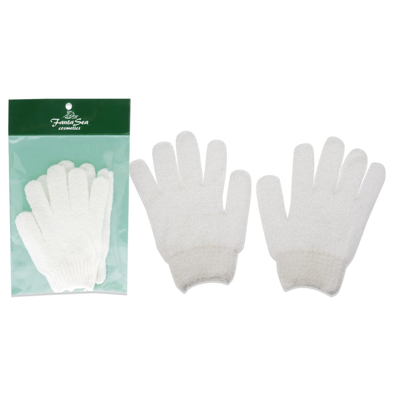 Fantasea Exfoliating Gloves White for Women