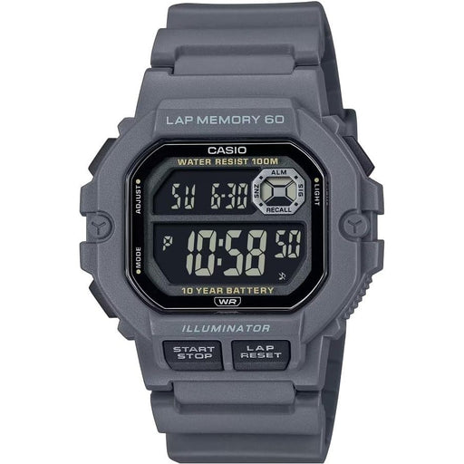 Casio 60 Lap Digital Quartz 44mm Watch – Resin