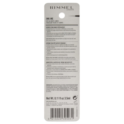 Rimmel London Ink Me Eyes And Body 002 Gold