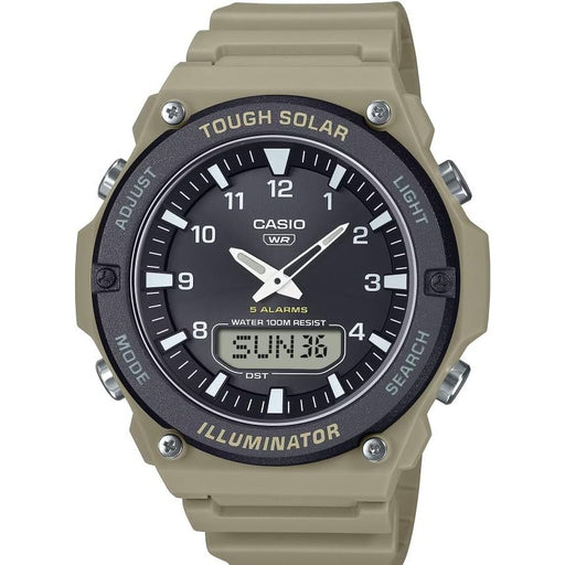 Casio Solar Analog-Digital Quartz 50mm Watch – Resin