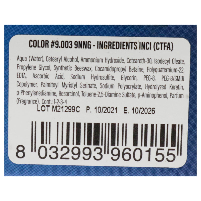 Colordesign Permanent Hair Color 9nng Very Light Medium Natural