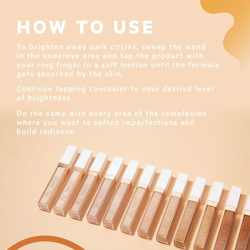 Flower Beauty Light Illusion Full Coverage Concealer D2-3 Deep