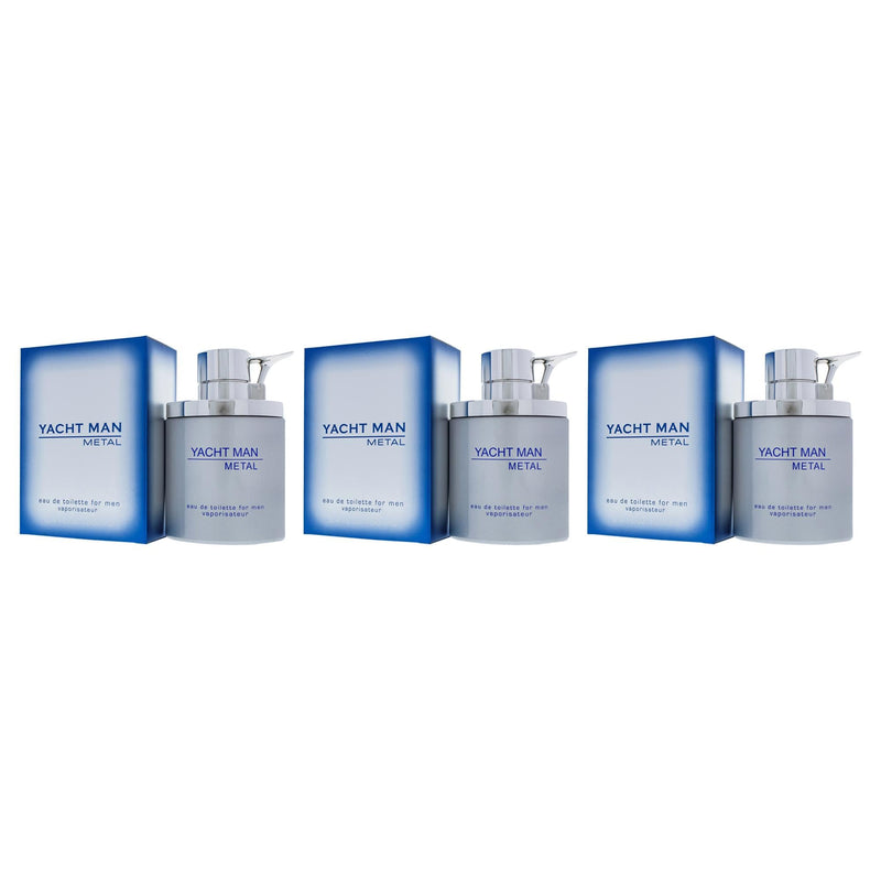 Myrurgia Yacht Man Metal Pack Of 3 Men's Eau De Toilette