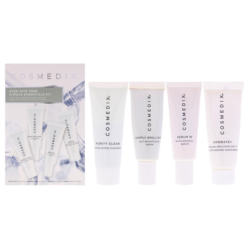Cosmedix Even Skin Tone Essentials Kit Unisex Gift Set