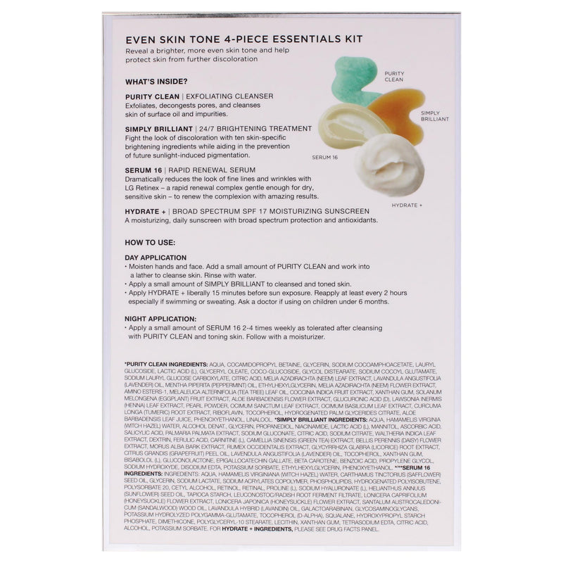 Cosmedix Even Skin Tone Essentials Kit Unisex Gift Set