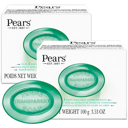 Pears Pure And Gentle With Glycerin And Mint Extracts Blue