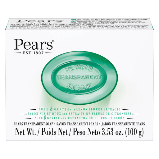Pears Pure And Gentle With Glycerin And Lemon Flower Extracts Gr