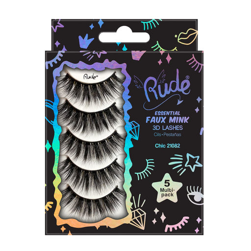 Rude Cosmetics Essential Faux Mink 3d Lashes Chic
