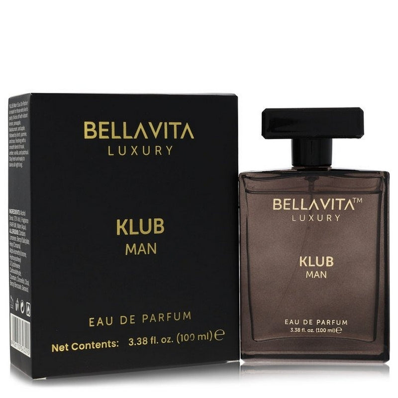 Klub Man by Bellavita, 3.3 oz EDP Spray for Men