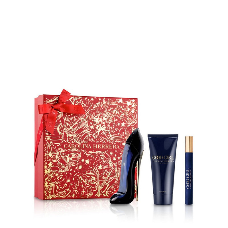 Carolina Herrera Good Girl 3 Pcs Set: 2.7 Eau De Parfum Spray + 0.34 Eau De Parfum Spray + 3.4 Body Lotion..