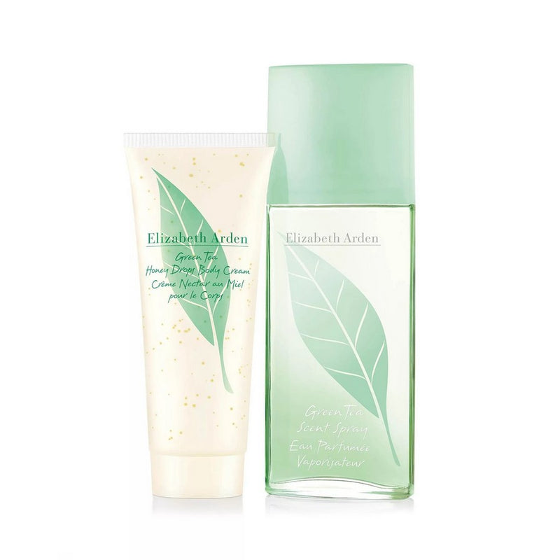 Green Tea 2 Pcs Set For Women: 3.3 Eau Parfumee Spray + 3.3 Body Cream